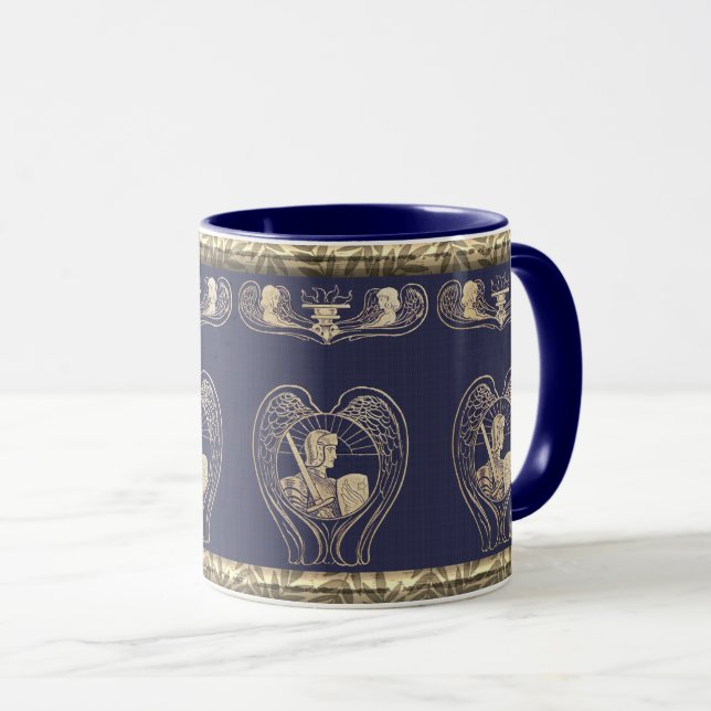 Caneca Angel Heraldry Com Soldado (Frente Esquerda)