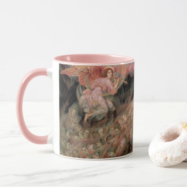 Caneca Angel Piping to Souls no Inferno por Evelyn De Mor (Com Donut)