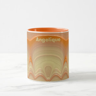 Caneca ANGELIQUE ~ 3D Fractal ~ Sombras de Limões de Lara
