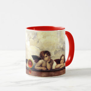 Caneca ANGELS/Cherubs alados, Nuvens Raffaello Sanzio