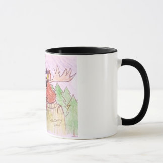 Caneca animação Moose em uma caneca.Newfie Moose mug .