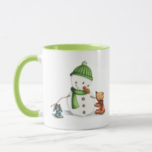 Caneca Animais Cute Snowman