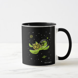 Caneca Animais da tartaruga no espaço