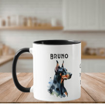 Animais de Estimação Doberman Preto Simples Aquare