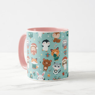 Caneca Animais de Natal