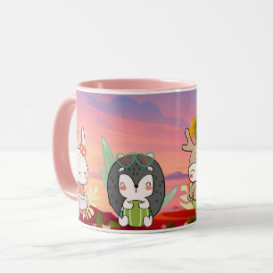Caneca Animais de Verão