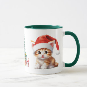 Caneca Animais Safari Engraçados Papais noeis de Natal