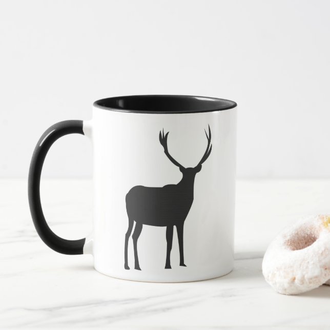 Caneca Animal Veado Natal (Com Donut)