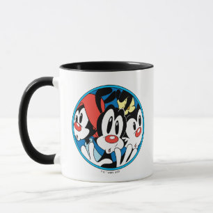 Caneca Animaniacs Gráfico do círculo dos irmãos Warner