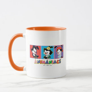 Caneca Animaniacs | Gráfico do painel Yakko, Dot e Wakko