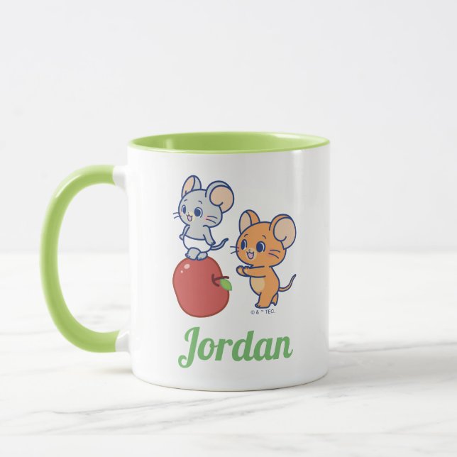 Caneca Anime Tuffy e Jerry Apple Rolling (Esquerda)