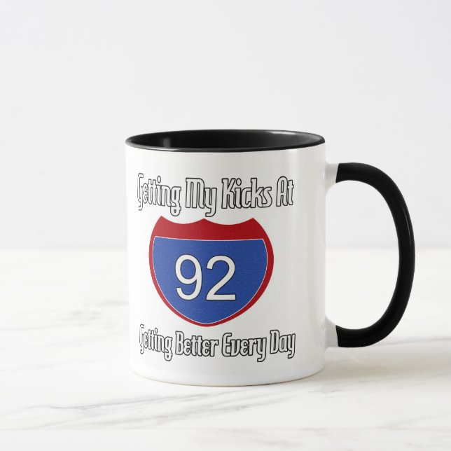 Caneca Aniversário da rota 66 92nd (Direita)