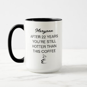 Caneca Aniversário de 22 Anos Personalizado