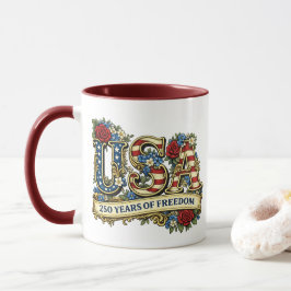 Caneca Aniversário de 250 anos dos EUA