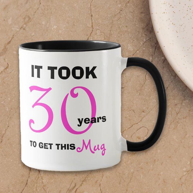 Caneca aniversário de 30 anos de presentes - Mug de ideia (Criador carregado)