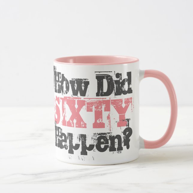 Caneca Aniversário de 60 anos - Como os Sessenta Anos Aco (Direita)