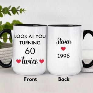 Caneca Aniversário de 60 anos engraçado personalizado