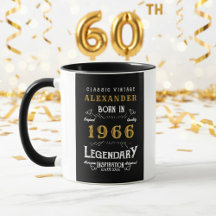 Aniversário de 60 anos personalizado Nascido em 19