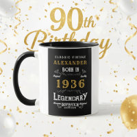 Aniversário de 90 anos personalizado Nascido em 19