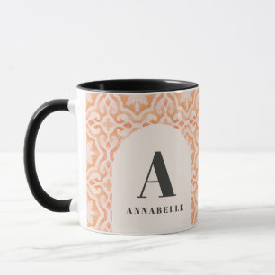 Caneca Aniversário de pêssego do pastel-d'água da Boêmia