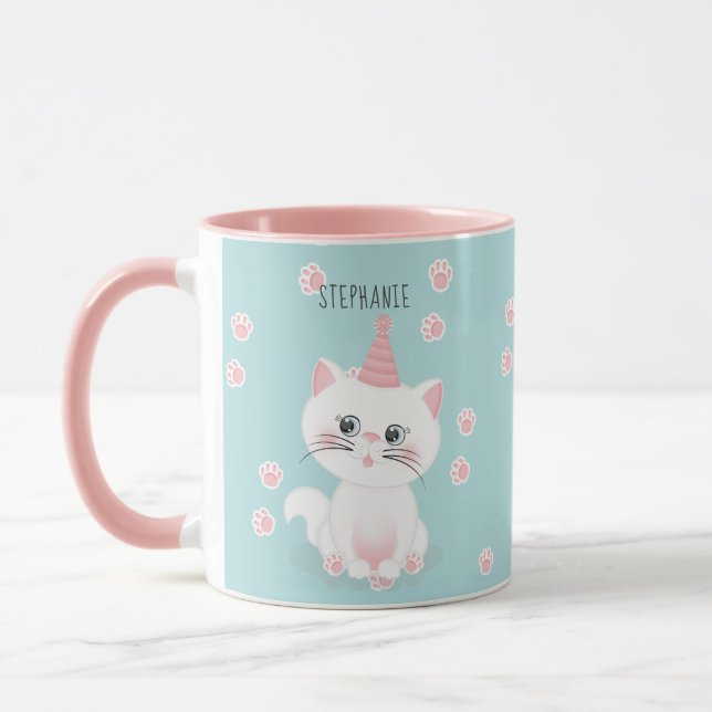 Caneca Aniversário do Dia Puro do Gato (Esquerda)