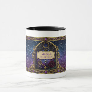 Caneca Aniversário Mágico e Pessoalizado de Bruxa