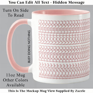 Caneca Aniversário Ocupado Não Fazendo Nada Oculto Mensag