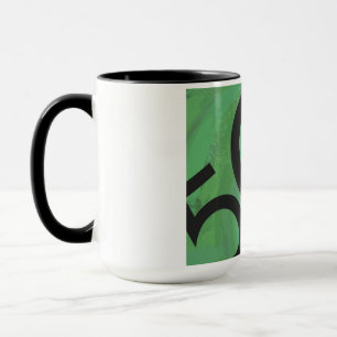 Caneca Aniversário Verde de 50 Décadas