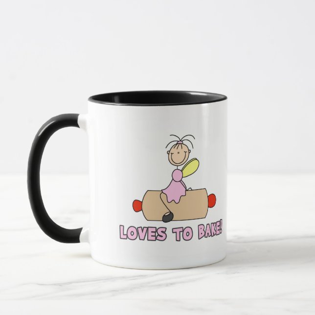 Caneca Anjo Adora Assar Camisetas e Presentes (Esquerda)