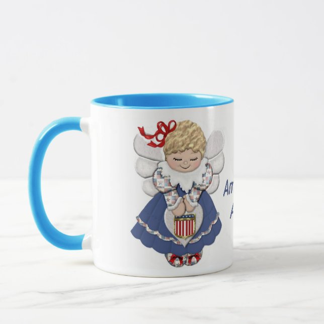 Caneca Anjo Americano com Texto (Esquerda)