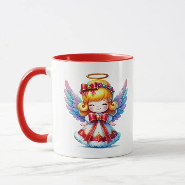 Caneca Anjo de Neve Natal (Esquerda)
