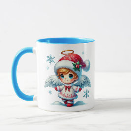 Caneca Anjo de Neve Natal