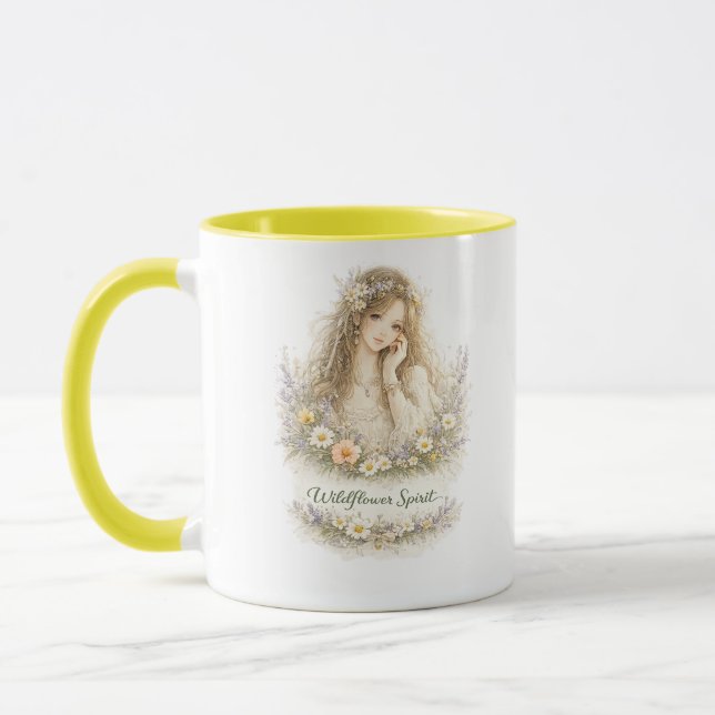 Caneca Anjo Espírito de Flor Silvestre (Esquerda)