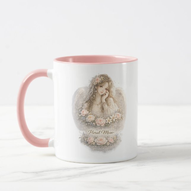 Caneca Anjo Floral Musa (Esquerda)