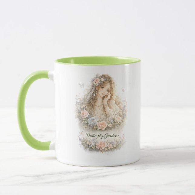 Caneca Anjo Jardim de Borboletas (Esquerda)