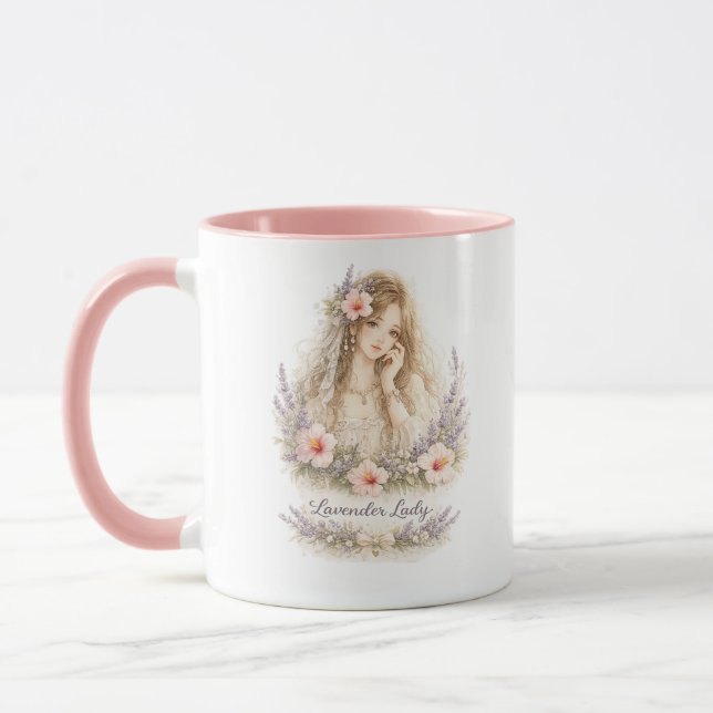 Caneca Anjo Lavender Lady (Esquerda)