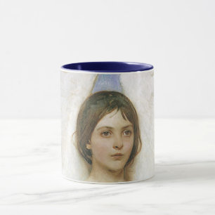 Caneca Anjo por Abbott Thayer, Arte Fina Vitoriana Antiga