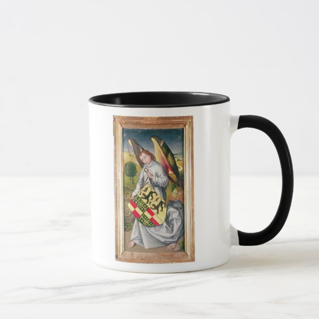 Caneca Anjo que guardara um protetor com dois leopardos (Direita)