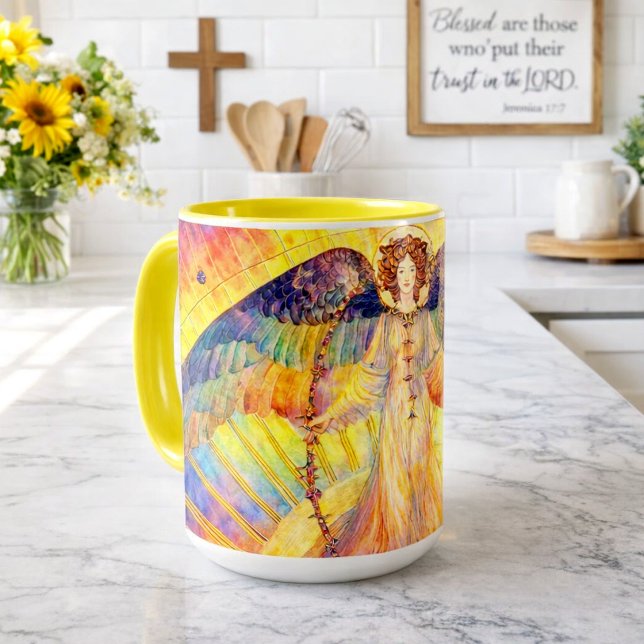 Caneca Anjo Retro Morning Glory (Criador carregado)