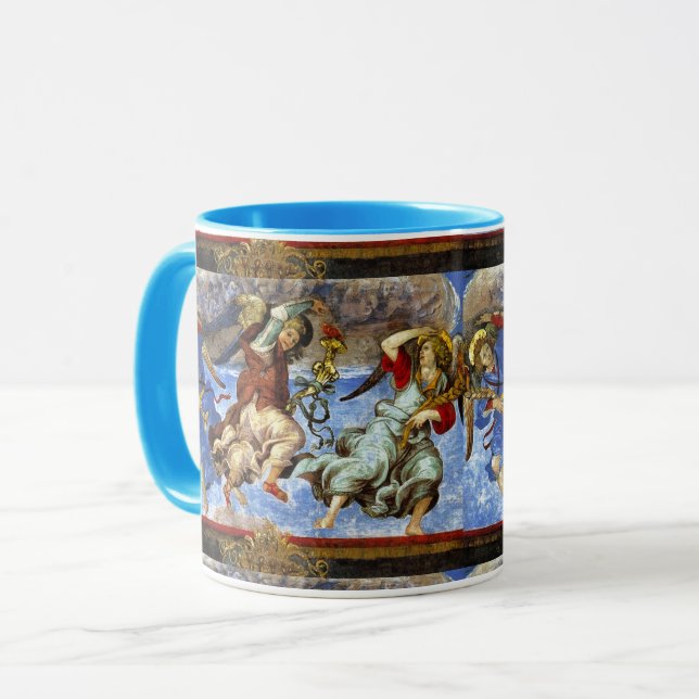Caneca Anjos da Assunção e Anunciação por Lippi (Frente Esquerda)