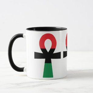 Caneca Ankh Vermelho, Preto e Verde