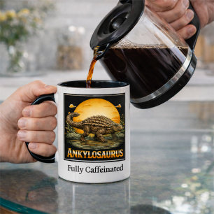 Caneca Ankylosaurus Dinossauro Lua Pré-Histórica