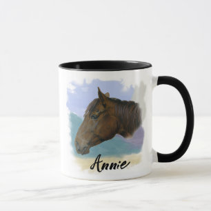 Caneca “Annie” – Retrato de um Cavalo - Personalize o Seu