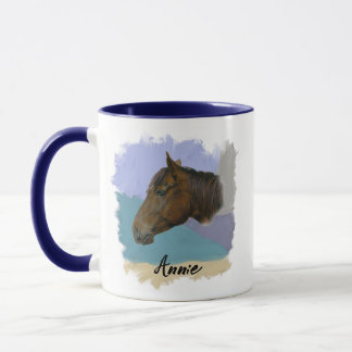 Caneca “Annie” – Retrato de um Cavalo - Personalize o Seu