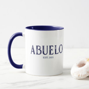 Caneca Ano Azul Abuelo Estabelecido