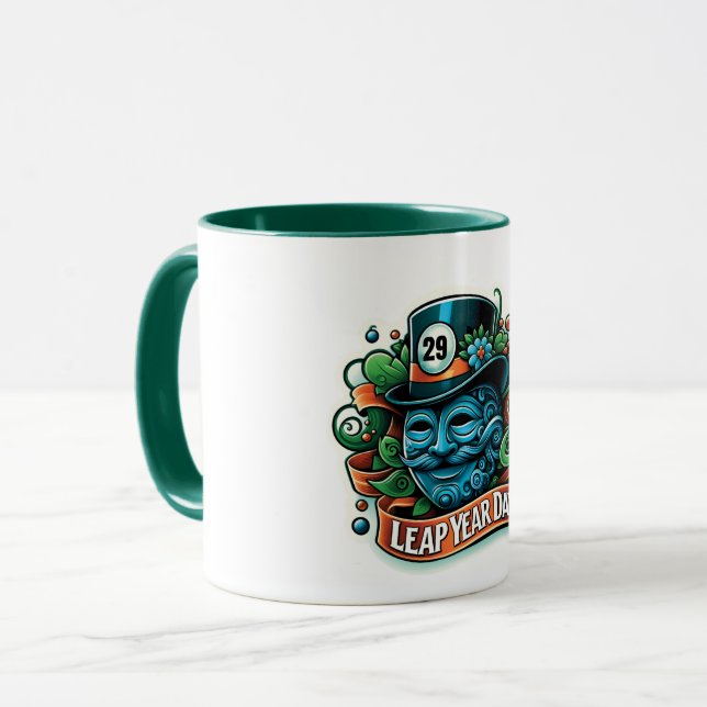 Caneca Ano Bissexto 2024 (Frente Esquerda)