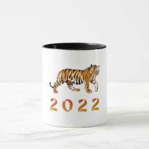 Caneca Ano chinês da ilustração Tigre 2022