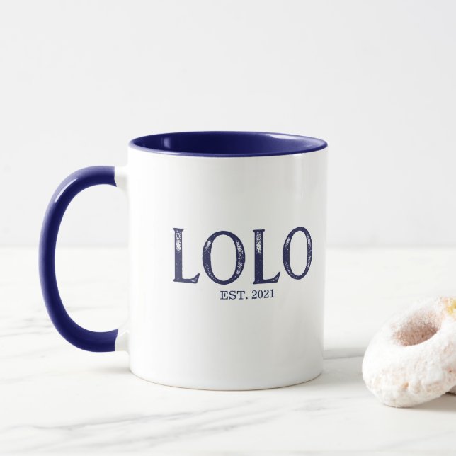 Caneca Ano de Fundação Blue Lolo (Com Donut)