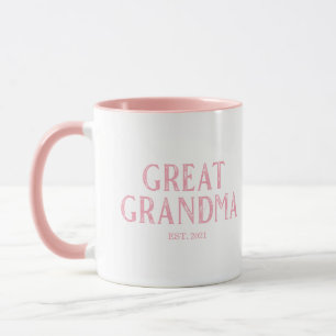 Caneca Ano de Fundação da Avó Bisavó Rosa