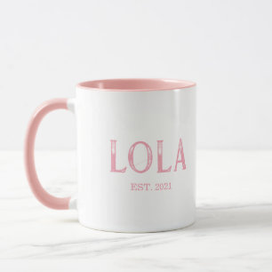 Caneca Ano de Fundação da Pink Lola